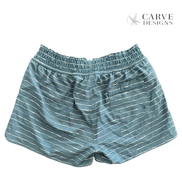 Carve Designs Women's Striped Swim Shorts Blue White Size S - Picture 2 of 9
